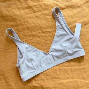 NWT Nu Swim size Small Fen top light grey